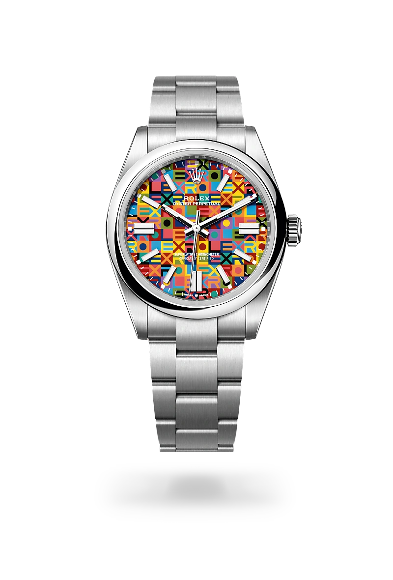 OYSTER PERPETUAL 掛時計 ターコイズ Rolex Oyster Perpetual Watches | Frank Adams Jewelers